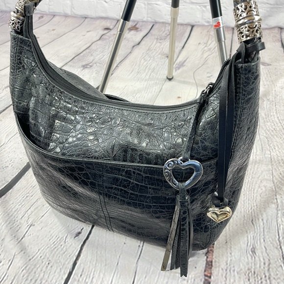 Brighton Leather Alligator Print Shoulder Bag - Picture 10 of 10